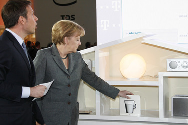 René Obermann, Angela Merkel