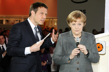 René Obermann, Angela Merkel