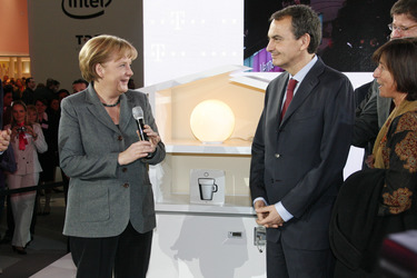 Angela Merkel, José Luis Rodriguez Zapatero