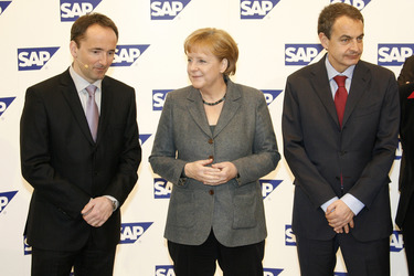 Angela Merkel, José Luis Rodriguez Zapatero