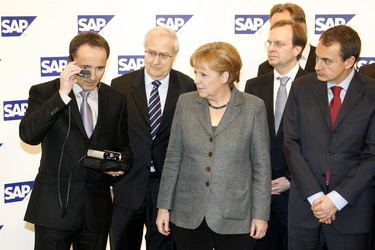 Rainer Brüderle, Angela Merkel, José Luis Rodriguez Zapatero