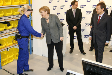 Angela Merkel, José Luis Rodriguez Zapatero