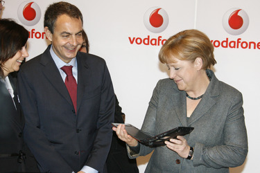 José Luis Rodriguez Zapatero, Angela Merkel
