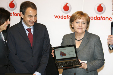 José Luis Rodriguez Zapatero, Angela Merkel