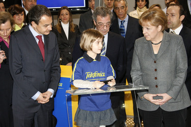 José Luis Rodriguez Zapatero, Angela Merkel