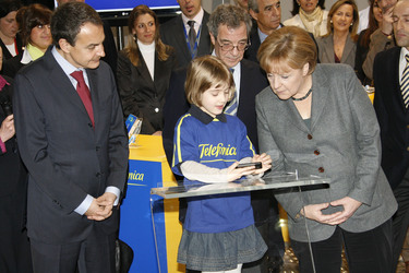 José Luis Rodriguez Zapatero, Angela Merkel