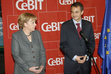 Angela Merkel, José Luis Rodriguez Zapatero