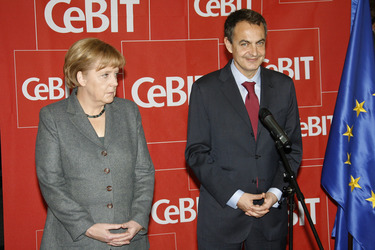 Angela Merkel, José Luis Rodriguez Zapatero