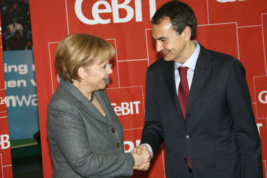 Angela Merkel, José Luis Rodriguez Zapatero