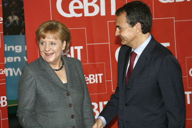 Angela Merkel, José Luis Rodriguez Zapatero