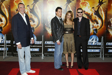 Bernd Eichinger, Ioan Gruffudd, Jessica Alba, Chris Evans