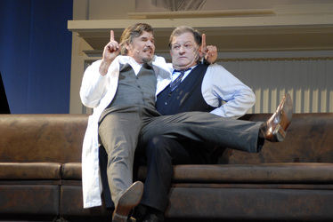 Daniel Morgenroth (Henry Higgins), Anton Rattinger (Colonel Pickering)