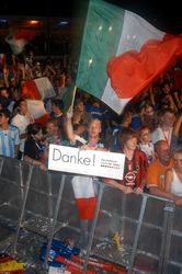 Italienische Fans feiern den WM-Sieg auf der Fanmeile