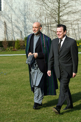 Hamid Karsai, Gerhard Schröder
