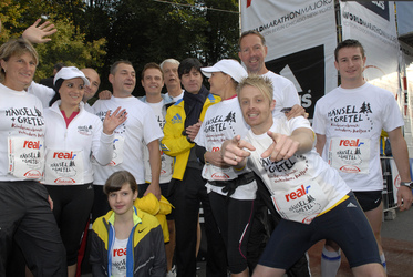 Die Promi-Läufer um Barbara Herzsprung, Jogi Löw, Ross Antony und Pete Dwojak