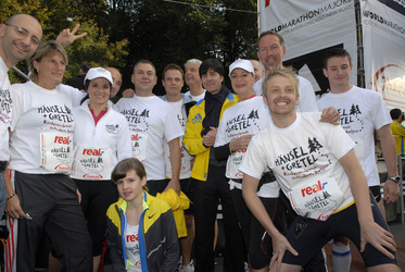 Die Promi-Läufer um Barbara Herzsprung, Jogi Löw, Ross Antony und Pete Dwojak