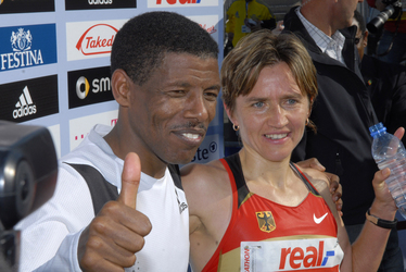 Haile Gebrselassie, Irina Mikitenko