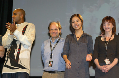 Cirroc Lofton, Ethan Phillips, Linda Park, Bonita Friedericy