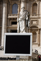 Statue vor der San Pietro in Vaticano / Peterskirche / Petersdom