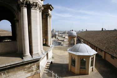 Auf dem Dach der San Pietro in Vaticano / Peterskirche / Petersdom