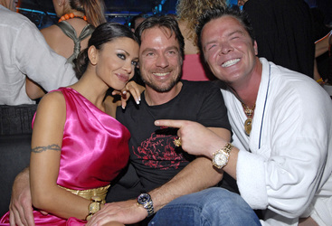 Kader Loth mit Freund Kim Kleinschmidt und Prinz Marcus von Anhalt