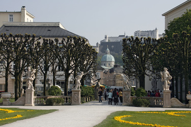 Borghesische Fechterpaare am stadtseitigen Eingang