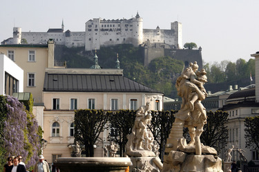 Blick auf die Festung Hohensalzburg