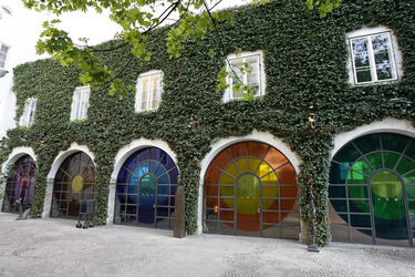 Innenhof des Museums der Moderne