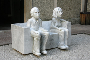 Skulptur im Innenhof der Residenz