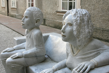 Skulptur im Innenhof der Residenz