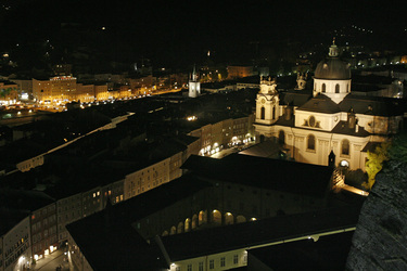 Blick vom Mönchsberg auf die Altstadt