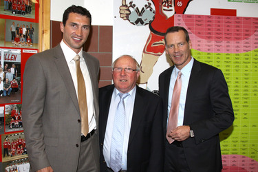 Wladimir Klitschko, Uwe Seeler, Henry Maske