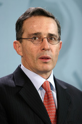 Álvaro Uribe, kolumbianischer Staatspräsident
