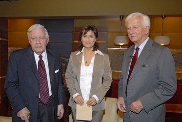 Helmut Schmidt, Sandra Maischberger, Richard von Weizsäcker