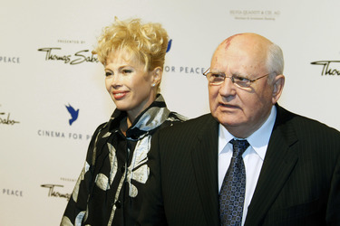 Michail Gorbatschow mit Tochter Irina Virganskaya