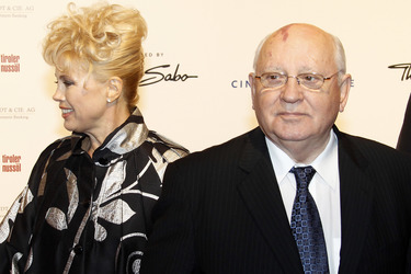 Michail Gorbatschow mit Tochter Irina Virganskaya