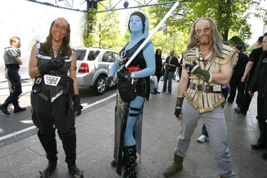Star Trek und Star Wars Fans