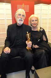Michael Haneke mit Gattin Susanne