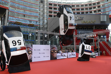 Hancock Kulisse auf dem roten Teppich