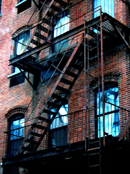 Feuerleiter in West Village