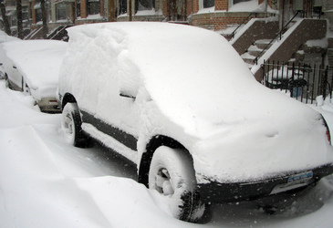 Schneegestöber in Ridgewood, Queens
