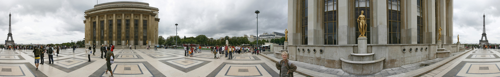 Palais de Chaillot und Eiffelturm