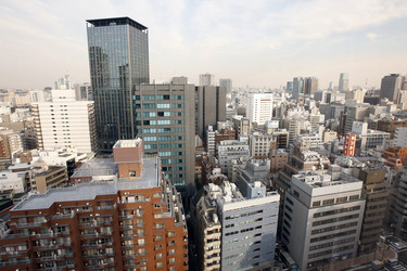 Blick vom 21. Stock des Grand Palace Hotels