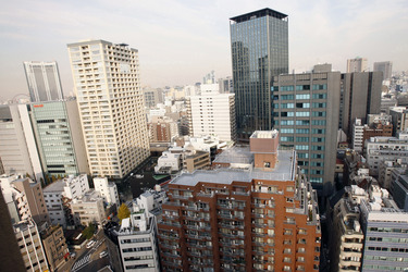 Blick vom 21. Stock des Grand Palace Hotels