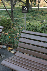 Raucherzone in den Kaiserlichen Gärten