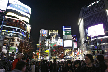 Im Shoppingzentrum von Shibuya