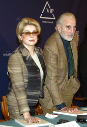 Catherine Deneuve, Christopher Lee