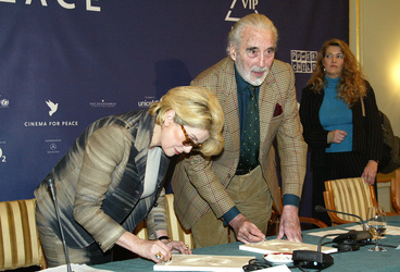 Catherine Deneuve, Christopher Lee