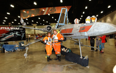 Star Wars Fans - Rebellen Piloten mit T-65 X-Flügler