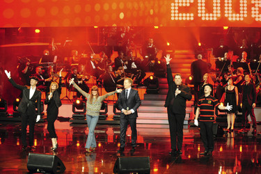 Thomas Hermanns, Kim Fisher, Katja Ebstein, Marc Bator, Tetje Mierendorf, Oliver Pocher